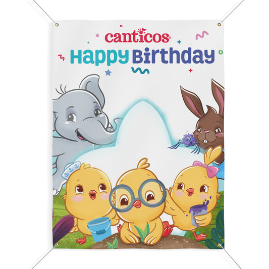 Happy Birthday Chickies Benji & Sammy Party Banner