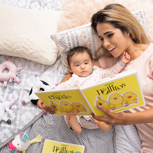 Canticos bilingual board books for kids. 