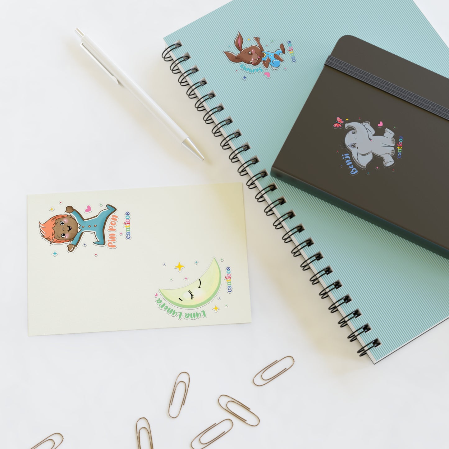 Canticos Amiguitos  Sticker Sheets for Classroom or Party Favors