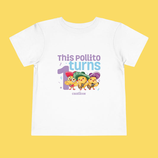 This Pollito Turns 1 Mariachi Chickies Kids T-Shirt