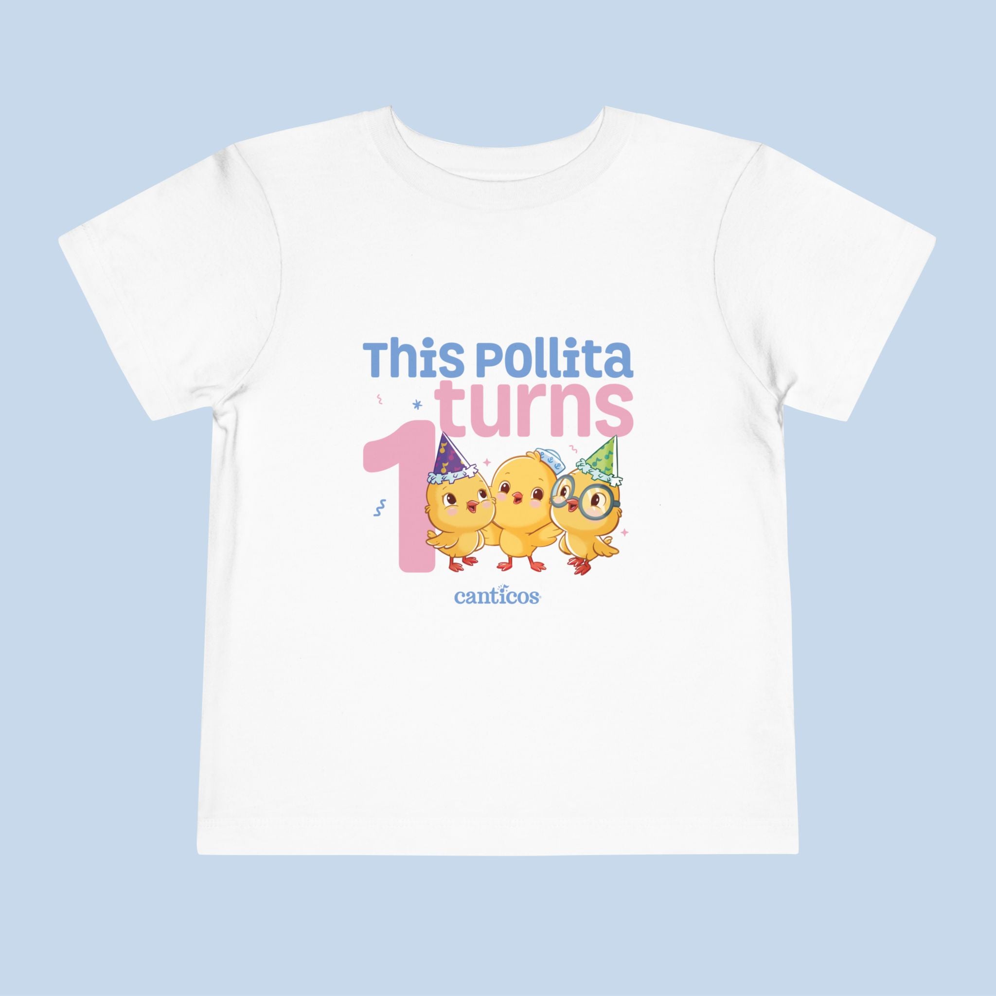 This Pollita Turns 1 Chickie Trio Kids T-Shirt