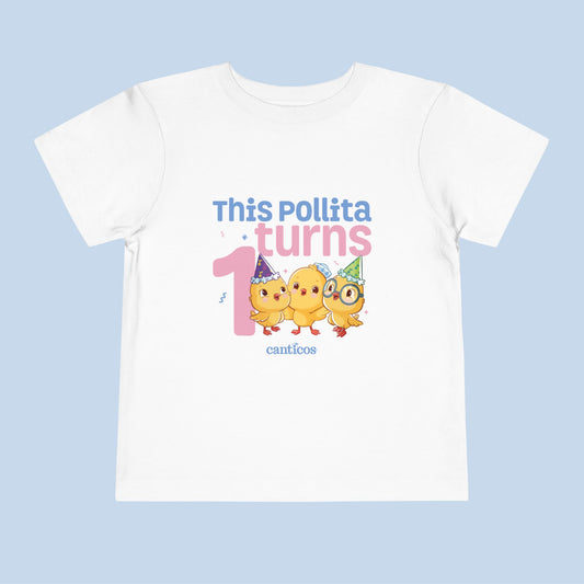 This Pollita Turns 1 Chickie Trio Kids T-Shirt