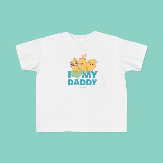 I love my Daddy Blue Toddler T-shirt - Little Chickies