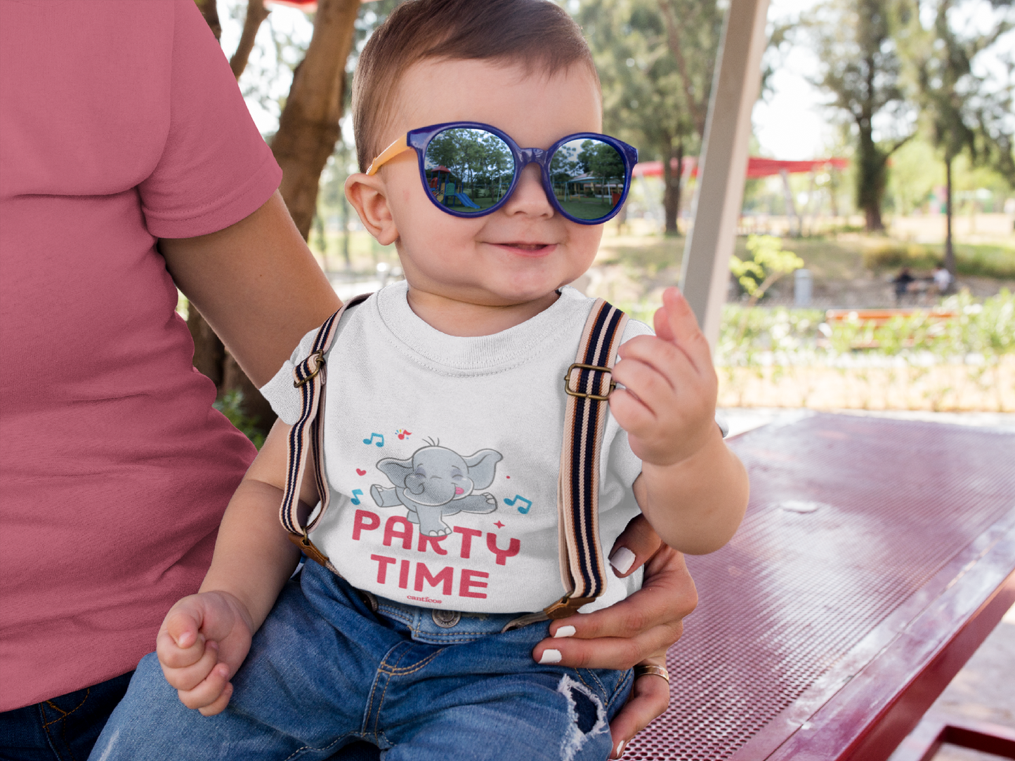 Benji the Elephant 'Party Time' Baby T-Shirt