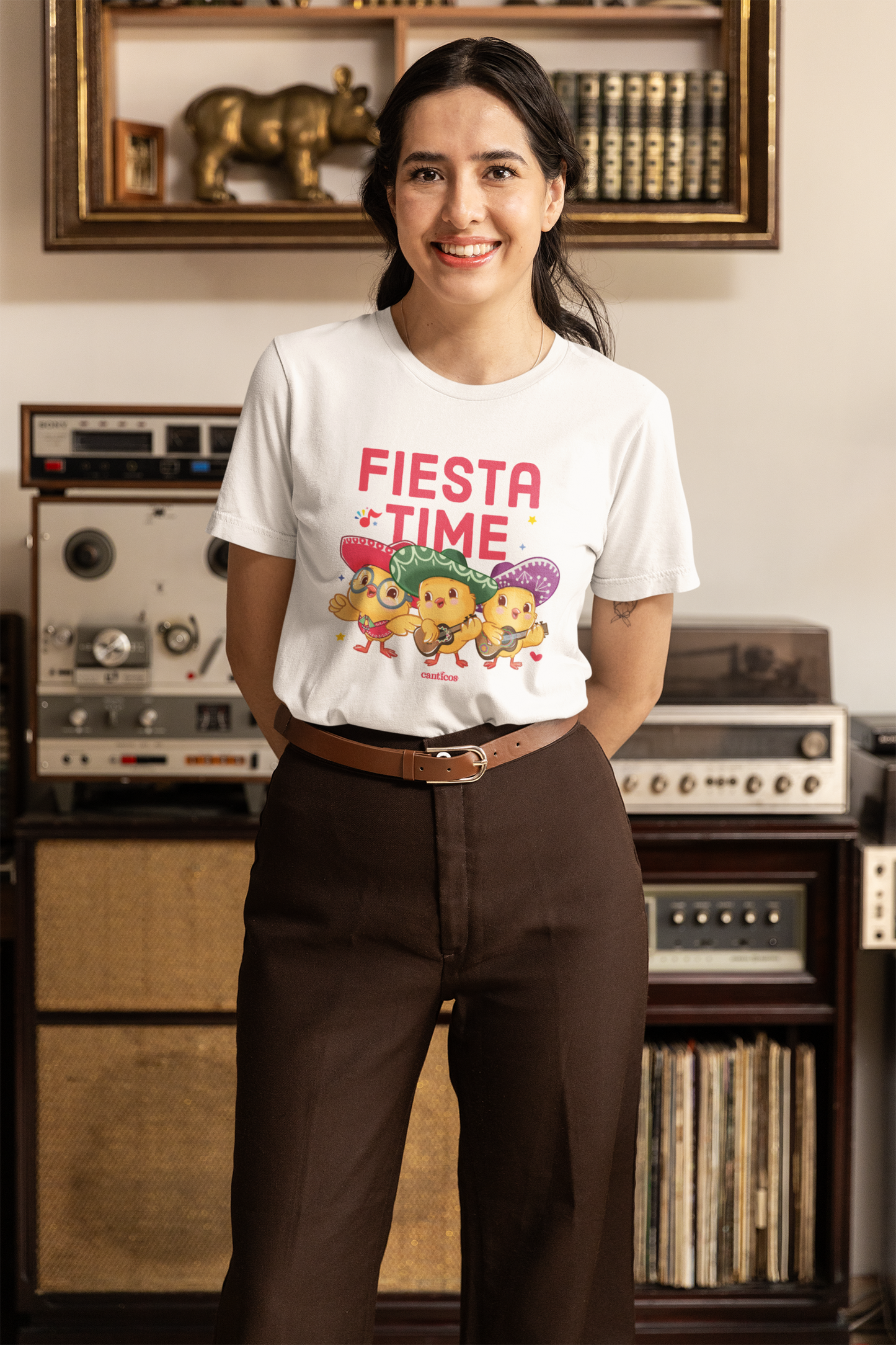 Canticos 'Fiesta Time' Unisex Tee – Featuring the Chickie Mariachis (T-shirt)