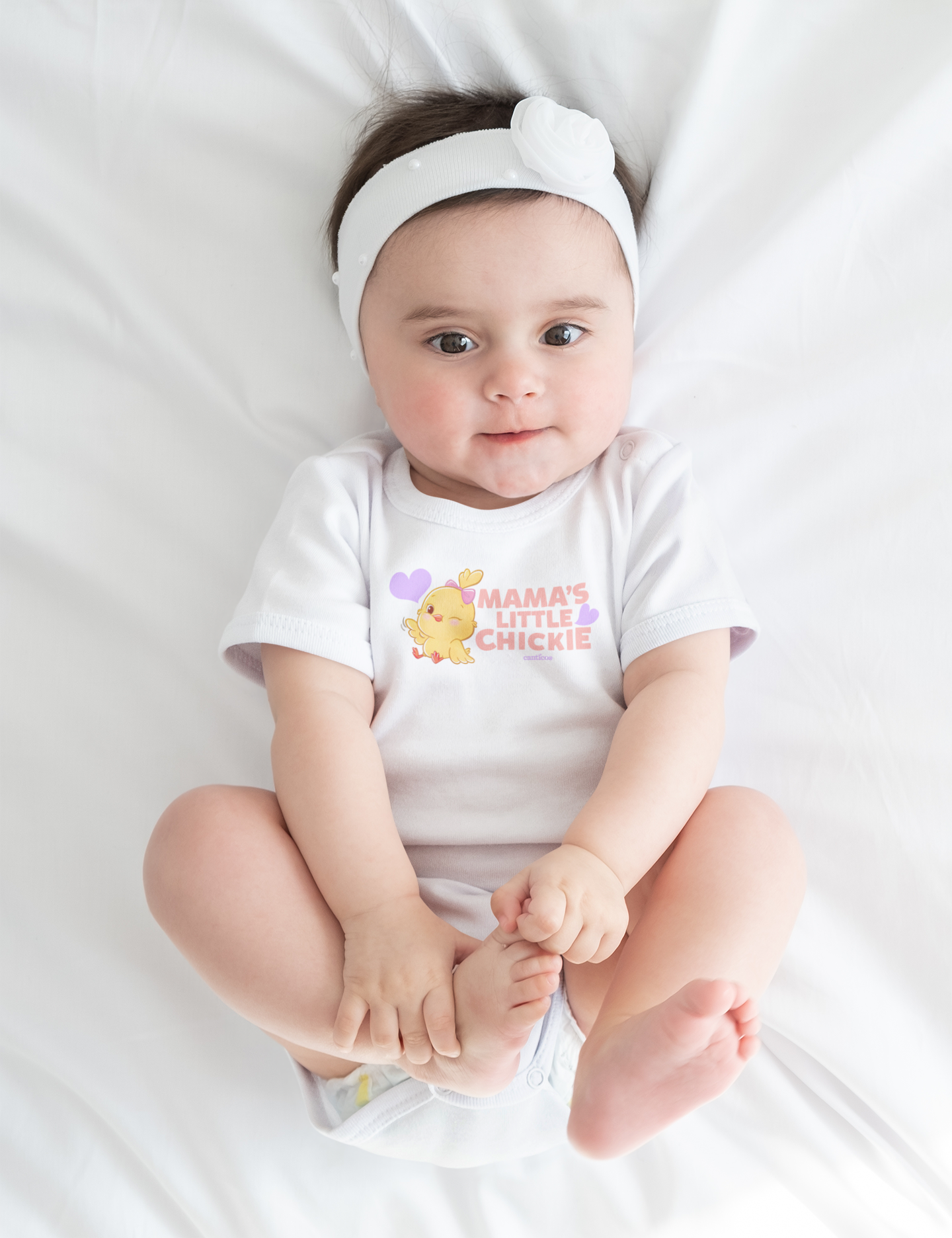 Mama's Little Chickie Onesie - Pink