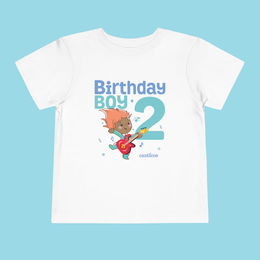 Birthday Boy 2nd Birthday Guitar Kids T-Shirt