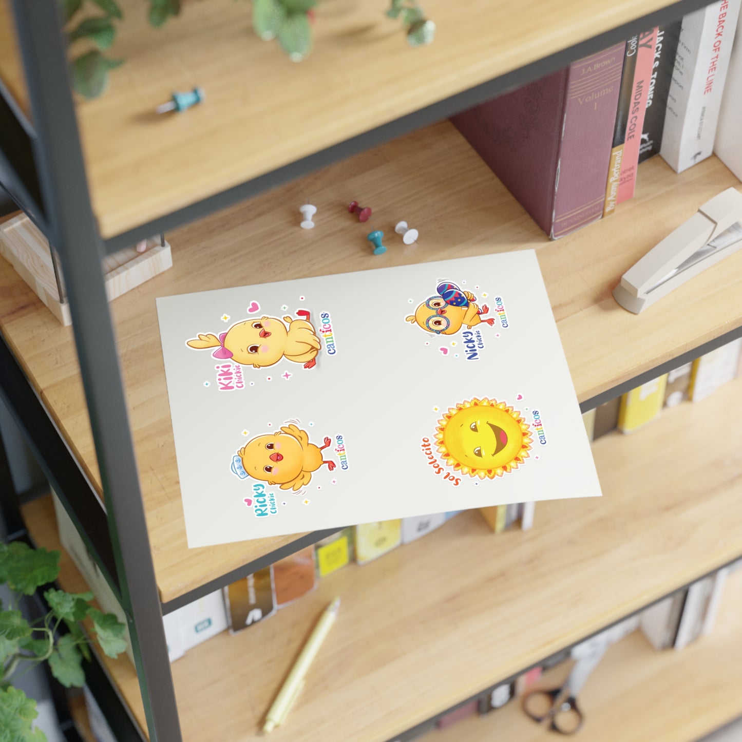 Chickie Canticos Sticker Sheets for Classroom or Party Favors