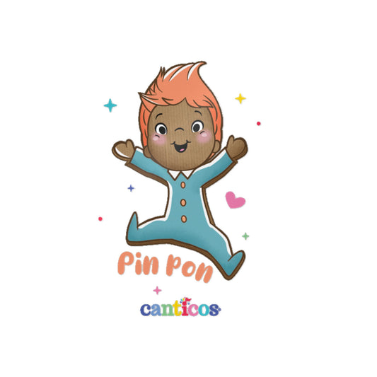Pin Pon is Here! - Kiss Cut Canticos Sticker, Room Decor