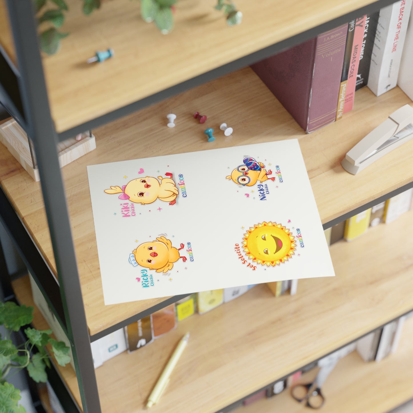Chickie Canticos Sticker Sheets for Classroom or Party Favors