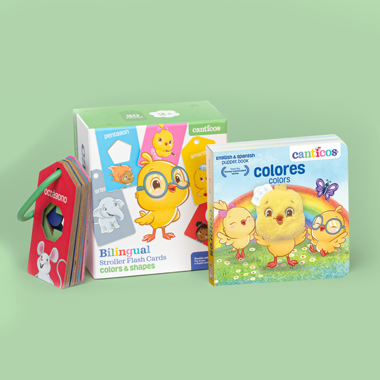 Colors / Colores Gift Set: Stroller Cards & Puppet Book
