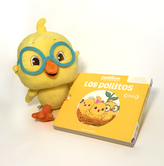 Nicky Storytime Set: Los Pollitos Book + Plush