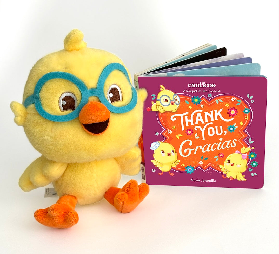 Nicky Storytime Set: Thank You, Gracias Book + Plush
