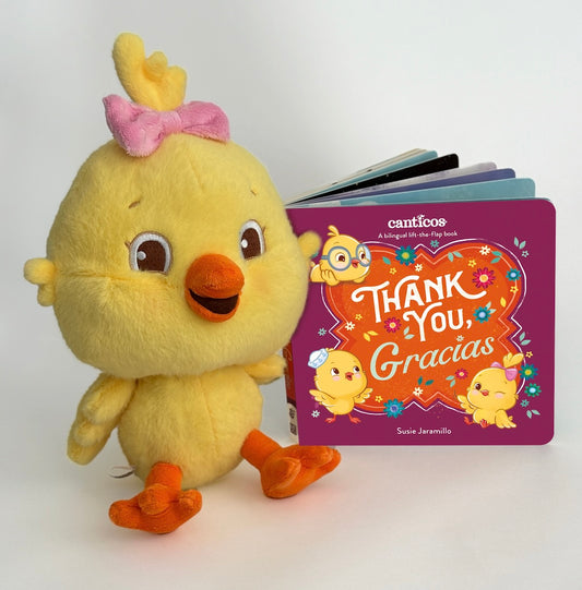 Kiki Storytime Set: Thank You, Gracias Book + Plush