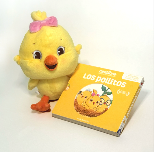 Kiki Storytime Set: Los Pollitos Book + Plush