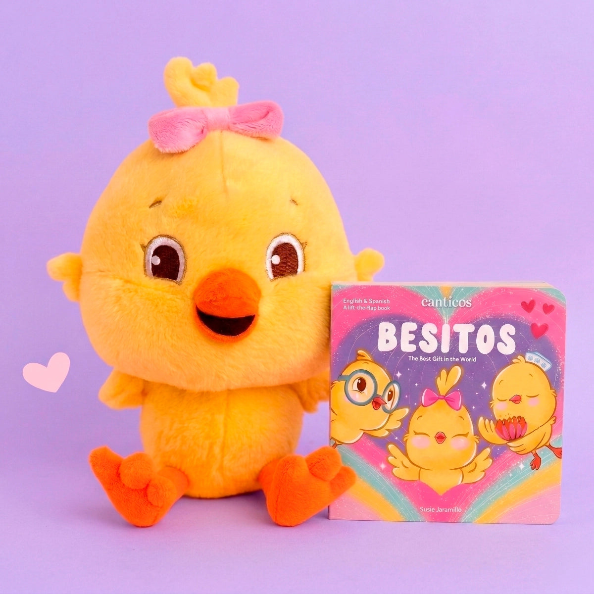 Kicky Storytime Set: Besitos Book + Plush 💕