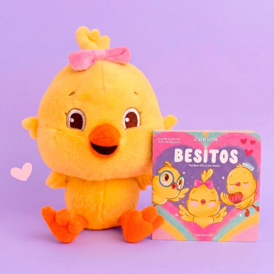 Kicky Storytime Set: Besitos Book + Plush 💕