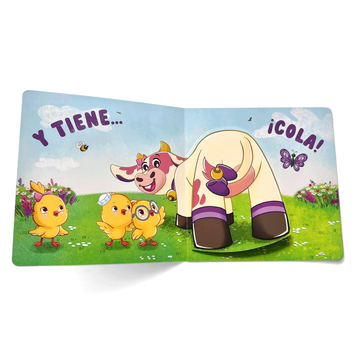 PRE-SALE: La Vaca Lola / Lola the Cow, Bilingual Book with Moving Parts