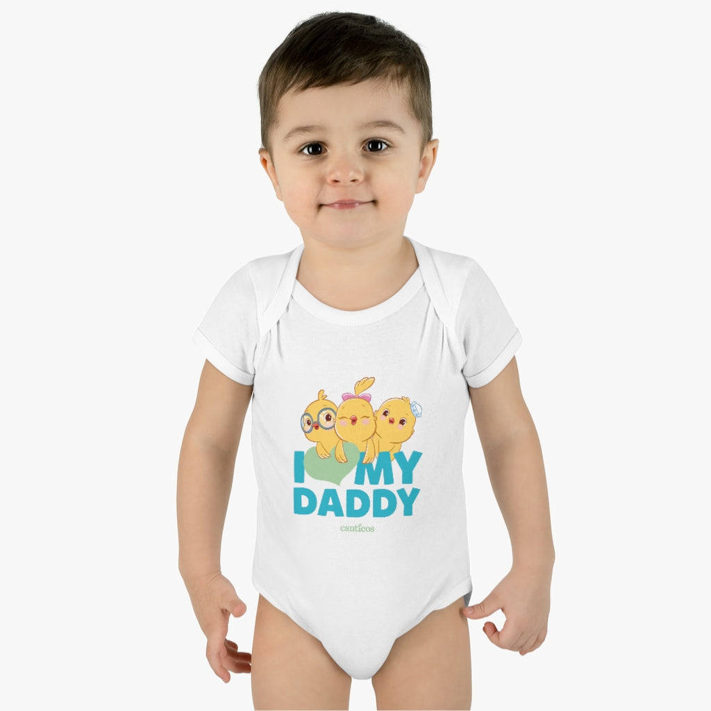 I love my Daddy Blue Onesie - Little Chickies