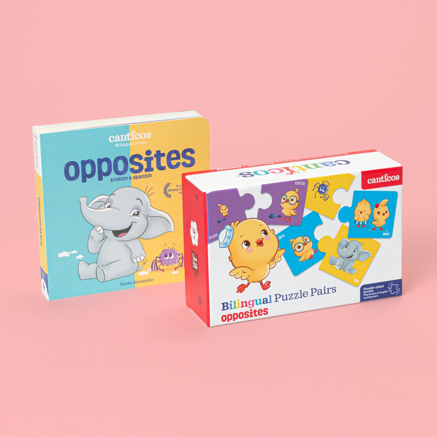 Opposites / Opuestos Book & Puzzle Gift Pack