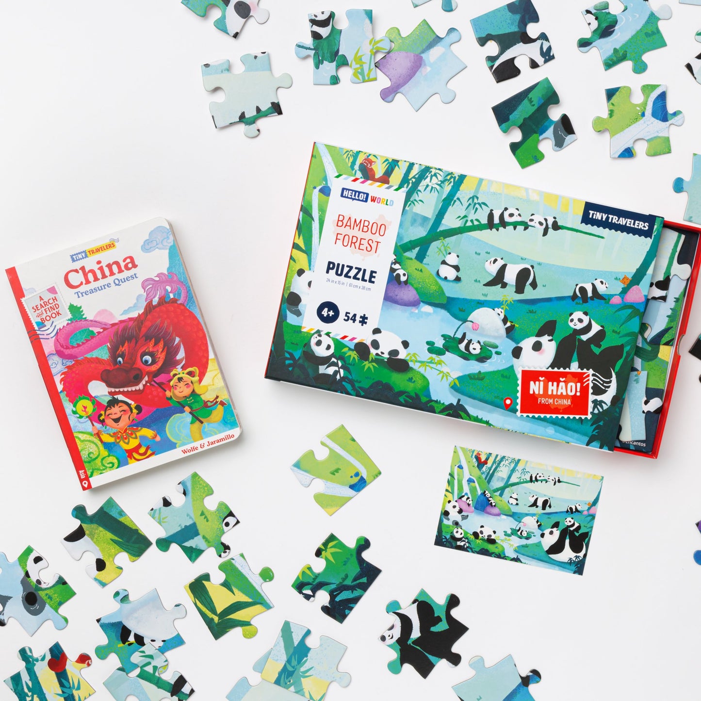 Explore China Gift Bundle: Bamboo Forest Puzzle & Hardcover Book