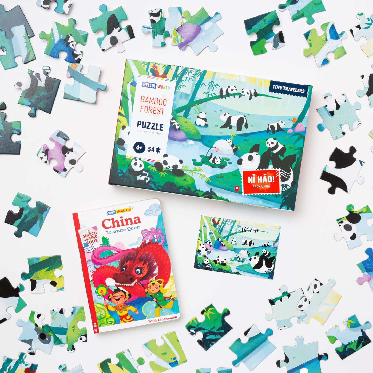 Explore China Gift Bundle: Bamboo Forest Puzzle & Hardcover Book