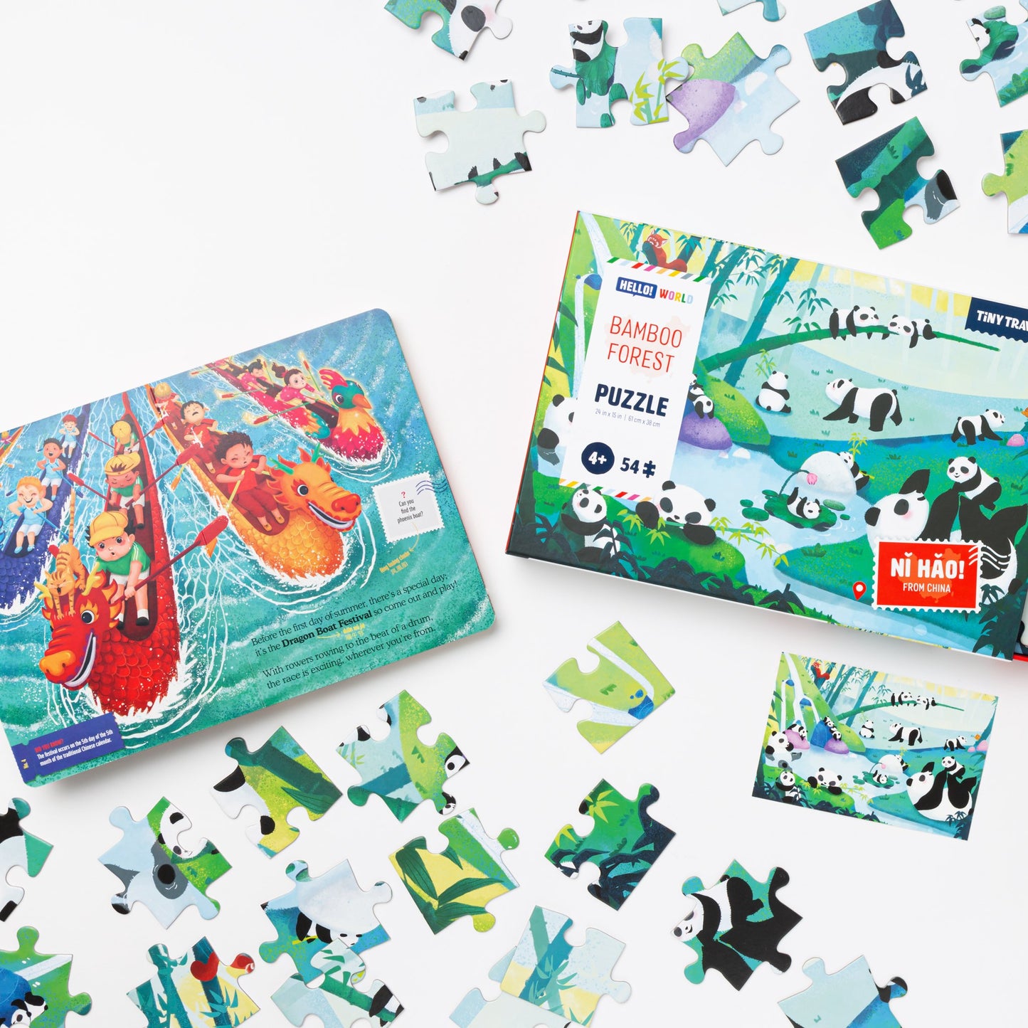 Explore China Gift Bundle: Bamboo Forest Puzzle & Hardcover Book